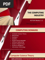 Topic 1 Fields of Computing PDF