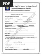 Misali Superior Science Secondary School: ADMISSION FORM 2019-2020