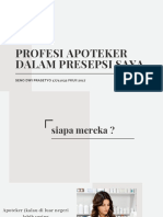 Profesi Apoteker Dalam Presepsi Saya