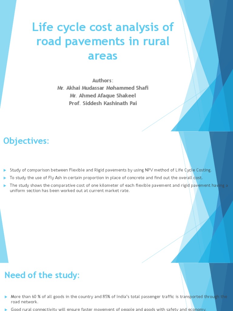Life Cycle Cost of Rural Road Pavements | PDF | Road Surface | Road