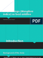 Unripe Mango (Mangifera Indica) As Food
