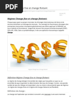 -Régime Change Fixe Et Change Flottant