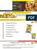 Maggi Noddle Marketing Mix: (EGMP48021) (EGMP48027) (EGMP48031) (EGMP48051) (EGMP48072)