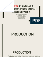 Plan an efficient business production system