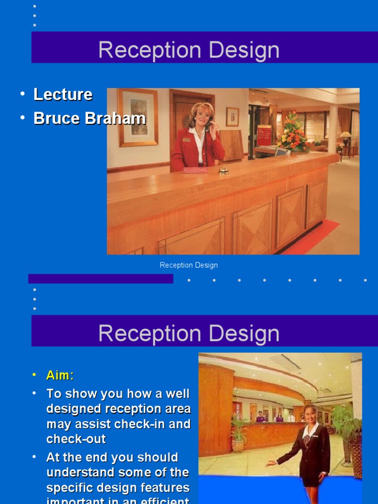 Reception Design: Bruce Braham | PDF