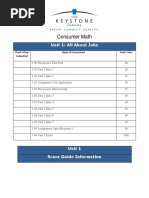 Consumer Math Score Guides