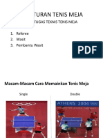 Peraturan dan Petunjuk Teknis Tenis Meja