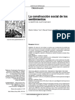 La Construcción Social de Los Sentimientos LA MUERTE DEL SUJETO QUE NACE PDF