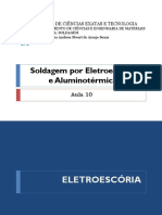 Aula 10 - Soldagem Por Eletroescória e Aluminotérmica