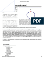 Deformation in Continuum Mechanics Is