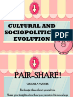 Cultural and Sociopolitical Evolution