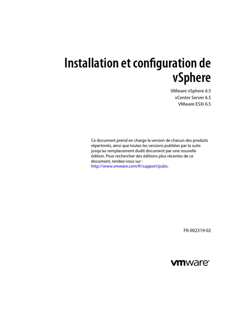 Vsphere Esxi Vcenter Server 65 Installation Setup Guide PDF | PDF ...
