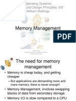 Memory Management: Operating Systems: Internals and Design Principles, 6/E