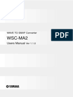 Wsc-Ma2: Users Manual