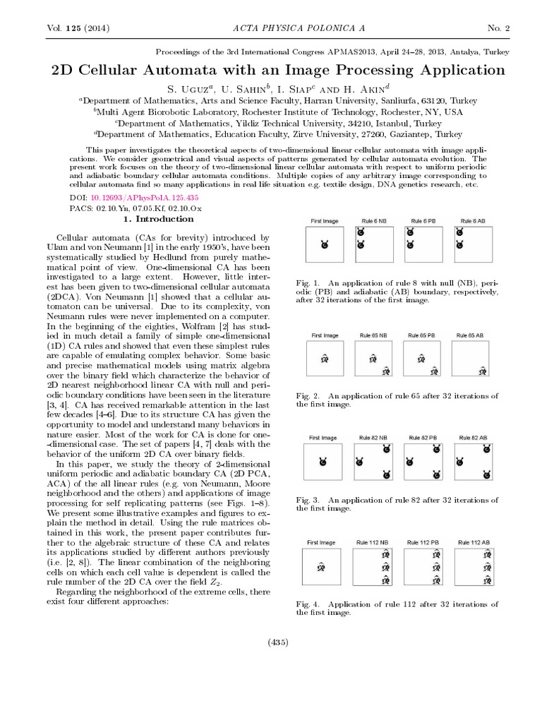 2d CA Image Processing | PDF | Matrix (Mathematics) | Areas Of Computer ...