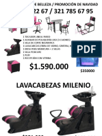 Precios Articulos para Peluquería