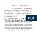 Ko Glam'S Original 10-Step Korean Skincare Routine: Water Based Cleanser