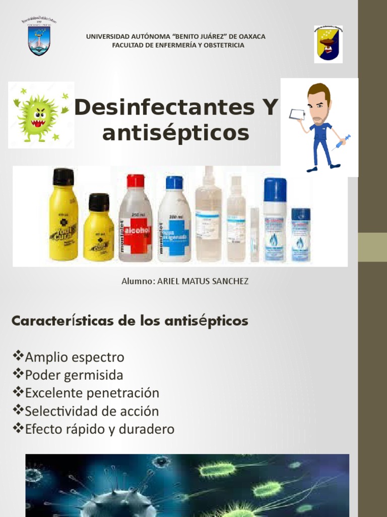 Supermercado Piquete Mecánico Desinfectantes y Antisepticos | PDF | Las bacterias | Microorganismo