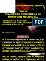 TEMA 3 Sistemas de Transporte Resumen Transporte Multimodal AD2017