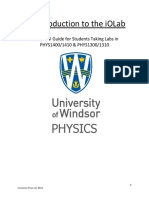 An Introduction to the iOLab: A Practical Guide for Physics Labs