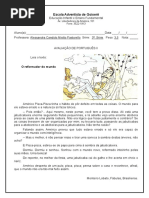 Avaliação de Português II