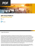 SAP Cloud Platform: Product Overview