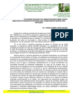 Evaluación de La Efectividad Biológica Del Nematicida Biodes Nema Contra Nemátodos Fitoparásitos en Pepino Bajo Condiciones de Agricultura Protegida