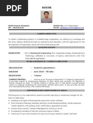 Resume sample