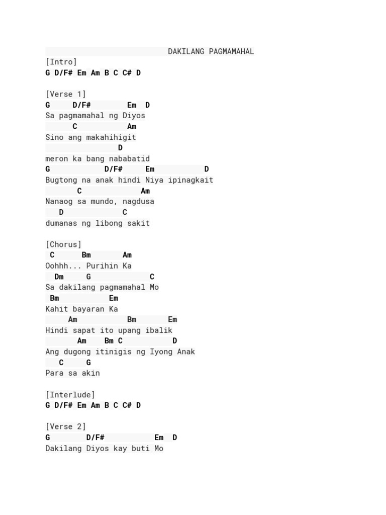 Dakilang Pagmamahal Pdf