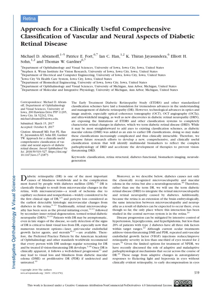 Approach For A Clinically Useful Comprehensive Classification of ...