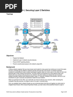 Ccnpv7.1 Switch Lab 10-1 Securing Layer2 Student