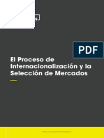 3. El Proceso de Internacionalización y La Selección de Mercados