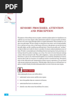 Sensory Processes: Attention and Perception: Module