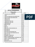 Lista de Repuestos