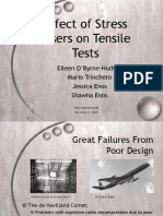 Effect of Stress Risers On Tensile Tests: Eileen O'Byrne-Hudson Mario Trinchero Jessica Enos Shawna Enos