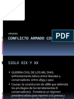 Orígenes y evolución del conflicto armado en Colombia