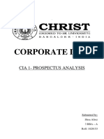 Corporate Law: Cia 1-Prospectus Analysis