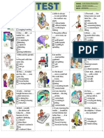 Test in Class Present Simple vs Continuous.work Solutión