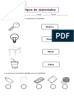 Guía Tipos de Materiales 1° Basico