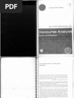James Paul Gee Discourse Analysis | PDF