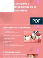 Indicaciones y Contraindicaciones en La Exodoncia