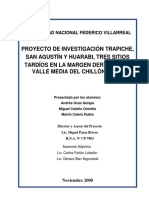 Proyecto de Investigación Arqueológica Trapiche 2001