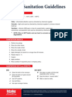 Intralog Cleaning and sanitation guideline