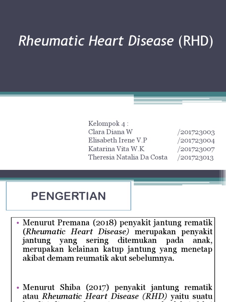 Penyakit Jantung Rematik (RHD) | PDF
