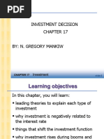 Investment Decision By: N. Gregory Mankiw