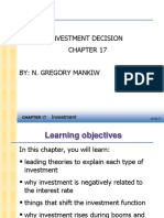 Investment Decision By: N. Gregory Mankiw