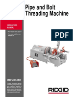 Ridgid 535 Pipe Threader Manual PDF