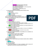 Cuestionario de Psicología Aplicada Sin Respuesta