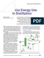 Optimize Energy Use in Distillation: Reactions and Separations