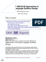 Digests: Foreign Language Syllabus Design